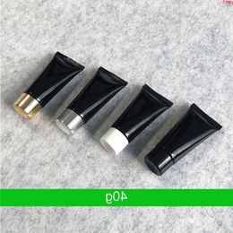 300pcs/lot 40g 40ml Empty Black Cosmetic Bottles Soft Tube Mini Makeup Container with Cap Travel Refillable Wholesalehigh qty Hikla