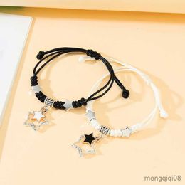 Bracelets Pcs/Set Romantic Pendant Couple Bracelet For Women Men Fashion Bracelets/Bangle Birthday Jewelry Friendship Gifts R230614