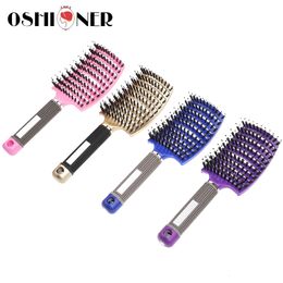 Hair Brushes Comb Women Scalp Massage Hairbrush Wet Curly Detangle Brush for Salon Hairdressing Styling Tools 230614