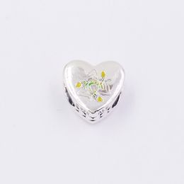 925 sterling silver love heart pendant Pandora safety chain moment birthstone fit charm beads bracelet jewelry Andy jewelry