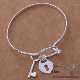 Bangle AB029 Silver Plated Bracelet Fashion Jewelry Key Combination Suit /dfqalwxa Bwsaknza