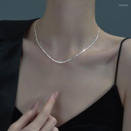 Chains Classic Simple Design Sparkling Choker Women's Elegant Starry Necklace Wedding Party Anniversary Jewellery Fashion Accessories