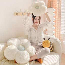 Pillow Simple Modern Flower Household Flowers Decorative Comfortable Plush Throw Pillows Versatile Scene Lumbar