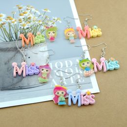 Charm Kawaii Miss Princess Earrings Costume Trendy Style Woman Girl Jewellery Drop Delivery Smtel