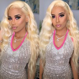 Blonde Lace Front Wig Human Hair Hd Lace 613 Lace Frontal Wig 13x4 Body Wave Transparent Lace Frontal Wigs for Women