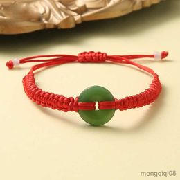 Bracelets Chinese Fashion Safety Red Rope Adjustable Handwoven Bracelet For Women Men Bring Luck Unisex Jewellery Best Friend Gifts R230614