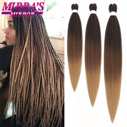 Hair Bulks Braiding Hair Pre Stretched 20"30" Synthetic Hair Extension Jumbo Braids Hair For Crochet Passion Twist Hair 136810 Pcs Bulk 230613