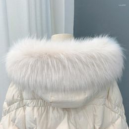 Scarves Faux Fur Collar For Woman Winter Warm Shawl Scarf Large Size Fake Luxury Fashion Women Jackets Hood