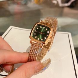 High-quality women's watches for women Designer watches Square quartz watches Stainless steel folding buckle women's gold watches Luxury fashion watches with boxes