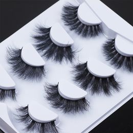 Makeup Tools Mix 825MM 3D Fluffy Mink Lashes 100% Handmade Resuable Natural Messy Eyelashes Dramatic Long Wispy Eyelash In Bulk 230613