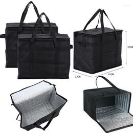 Storage Bags 1Pcs Aluminum Foil Ice Insulated Beach Food Thermal Bag Durable Outdoor Boxes Foldable Cooler Lunch Picnic