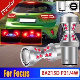 New 2X Canbus No Error P21/4W 566 LED Tail Brake Light Bulb BAZ15d Lamps For Ford Focus 2004 2005 2006 2007 2008 2009 2010 2011 2012
