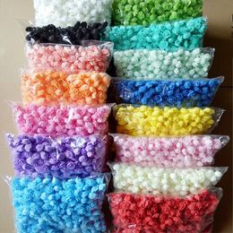 Dried Flowers 500PCS 3cm Mini PE Foam Rose Flower Head Artificial Handmade DIY Wedding Home Decoration Festive Party Supplies 230613