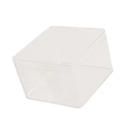 Storage Bags 10pcs Transparent Cookie Box Clear Favour Boxes Macaron For Home Bakery Dessert Shop