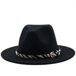 Fedora Hats Men Wide Brim Winter Women Band Belt Formal Felted White Green Vintage Casual2202395286b