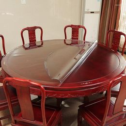 Table Cloth Soft Glass 1mm PVC Transparent Tablecloth Waterproof Round Rectangular Cover Pad Kitchen Oil-Proof Mat