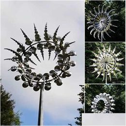 Garden Decorations Unique And Magical Metal Windmill Outdoor Dynamic Wind Spinners Catchers Exotic Yard Patio Lawn Decoration Y0914 Dhno2