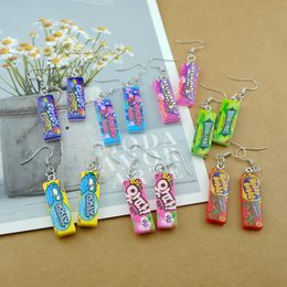Charm Kawaii Chewing Gum Earrings Costume Trendy Style Woman Girl Jewelry Drop Delivery Smtb7
