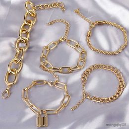 Bracelets Rock Chain Bracelet for Women Retro Street Geometric Jewellery R230614