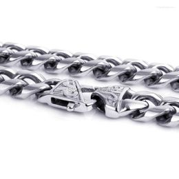 Chains Fashion Curb Chain Necklace Stainless Steel Men's Polished Jewelry 24''x12.8mm For Christmas.Thanksgiving Day Gifts