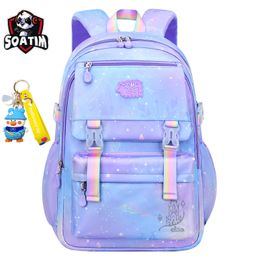 Backpacks waterproof Children School Bag for Girls Primary princess school backpack Orthopaedic schoolbag kids Mochila Infantil 230613