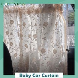 Crib Netting Baby Cotton Cloth Car Curtain Sun Shading born Travel Protection Universal Side Window Sunshade Anti-UV Sale Car Curtain 230613