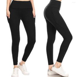 Active Pants Yoga For Women Loose Fit Low Waist Women's Sports Sequined Pocket Leggings Fitness Running Cotton