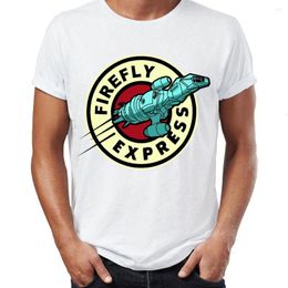 Men's T Shirts Men's Shirt Firefly Spaceship Serenity Express Artsy Tee