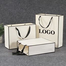 Gift Wrap 10 Pcs Custom Gift Paper Package Bag For Small Business Wedding Favors Valentines Day Gifts Bag Personization Package Bags 230613