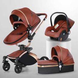 Two-way High Landscape Baby 360 Degree Rotation Sitting Lying Folding Shock Absorbing Eggshell Stroller