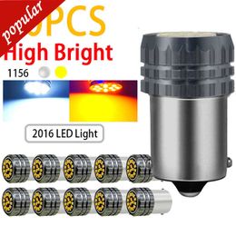 New 50Pcs Car Super Bright LED Bulbs 1156 BA15S P21W 2016 15SMD Turn Signal Lamp Auto Tail Stop Reverse Light White 6000K Yellow 12V