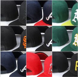 2023 Mens All Teams Sport Snapback Caps Flat Mix Colours Vintage Baseball Adjustable Hats with Grey Colour Under Brim One Size stitched Letter A B D Hat 90 styles Vip15-8