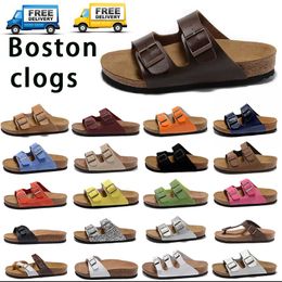 designer sandals free shipping sandal slide platform Birks Boston Clogs Men Women slipper Soft luxurys designer sandals Suede Leather Strap Shoes Outdoor Size 35-46