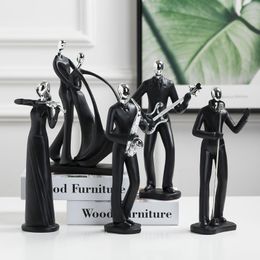 Decorative Objects Figurines Resin Sculpture Home Decor Decoration Figure Statue Living Room TV Cabinet Wine Abstract Crafts Ornament 230613