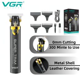 Hair Trimmer VGR Hair Trimmer T9 Mens Electric Hair Clipper Professional Hair Cutting Machine T9 Metal Shell Barber Trimmer for Men V-082 230613