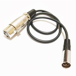 Microphone XLR 3Pin Female to Mini-XLR 3-Pin Male Audio MIC Extension Connector Cable About 0.5M / 1PCS