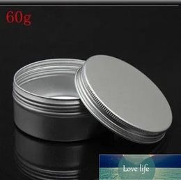 Wholesale 50 x 60g aluminum jar, metal jar for cream powder gel use 2 oz cosmetic bottles aluminum container