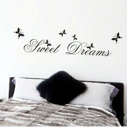 sweet dreams wall stickers bedroom decoration diy home decor wall decals quotes mural arts printing pvc poster