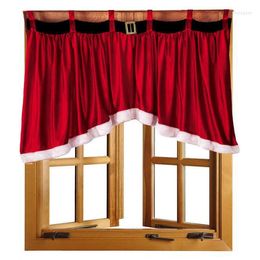 Curtain Heavy Fabric Shower Trendy Curtains For Bedroom Decorative Home Door Window Drape Panel Christmas Decor