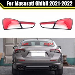 For Maserati Ghibli 2021 2022 Car Rear Taillight Shell Brake Lights Shell Replace Auto Rear Shell Cover Lampshade