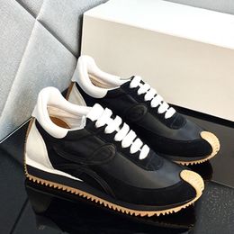 Women Men designer inspired Sneakers top quality calfskin soft upper fashion all match honey non-slip waves sole Size 35 46 With original box