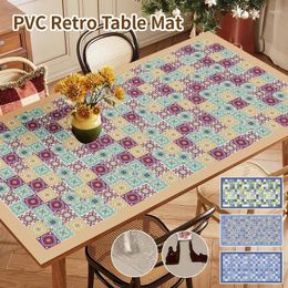 Table Cloth American Retro Cover Waterproof Tablecloth Washing Machine Refrigerator Dust Mat Oilproof Dining Non-slip Mats