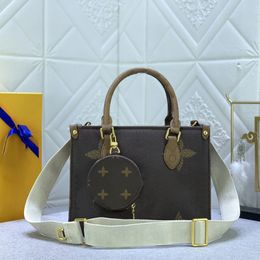 Designer Bag Womens Fashion Large Capacity Handbag #45659 printed leather Shoulder Bag Multi-functional wallet Card bag