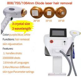 New Products Laser Hair Removal 808nm Machine Laser 755nm Equipment 3 Wavelength Diode Laser 808nm Fast All Skin Colours Laser Epilator Hair Removal