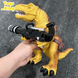 ElectricRC Animals RC Dinosaurs Remote Control Robot Animal with S Gun Walking Battle Dinosaur Children's Electric machine Toys for Kids Gifts 230613