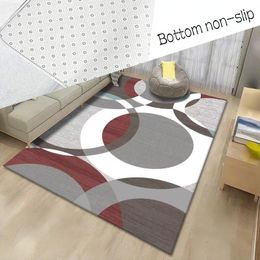 Carpets Nordic Geometric Carpet For Living Room Light Luxury Bedroom Decoration Sofa Coffee Table Large Area Rugs Anti-slip Floor Mat