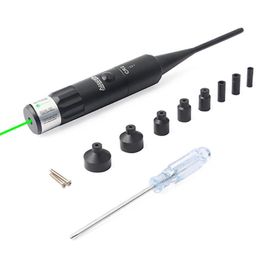 Green Laser Bore Sight Kits 177 To 50 Caliber Green Dot Boresighter With On Off Switch Calibrator For Hunting Rifle Scope75394472684