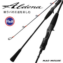 Boat Fishing Rods Japan full fuji parts MADMOUSE tai rubber rod 1.9/1.98M lure 30-150g boat rod light jigging rod casting Ocean Fishing Rod 230614