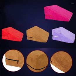 Pillow Triangle Sponge Bed Chair High Grade Coral Fleece Fabric Pad Sofa Wedge Furniture Support Funny Toys