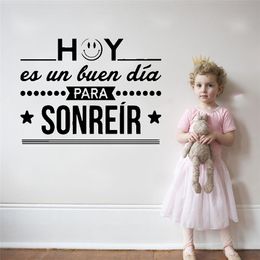 Large Spanish Quotes Wall Decal Sticker For Kids Room Vinyl Decals Room Wall Stickers Decor On The Wall Wallpaper Stickers